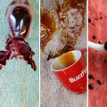 What are the 3 ingredients used to remove stains from carpet?