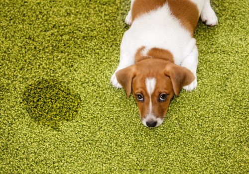 How do professionals get dog pee out of carpet?