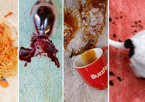 What are the 3 ingredients used to remove stains from carpet?